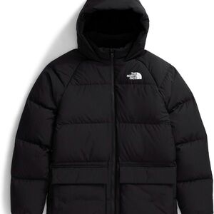 The North Face  Black Hooded Jacket Hooded Parka boys